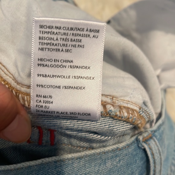 BDG for Urban Outfitters Girlfriend High Rise Raw Hem Distressed Denim Shorts - Picture 5 of 5